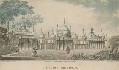 Vista generale del Royal Pavilion a Brighton da English School