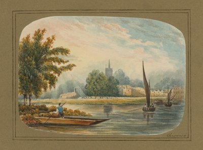 Vista generale sul Tamigi a Chiswick da English School