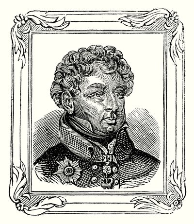 George Augustus Frederick IV, figlio di George III, nato il 12 agosto 1762; proclamato il 31 gennaio 1820; e incoronato il 19 luglio 1821 (incisione) da English School