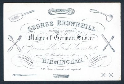 George Brownhill, produttore di argento tedesco da English School
