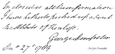 George Dempster da English School