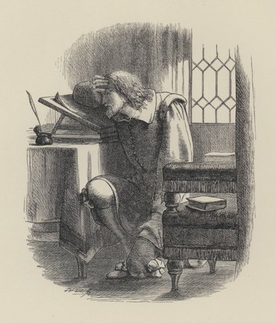 Poesia di George Herbert, Dolore (incisione) da English School