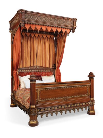 Letto a baldacchino di Giorgio IV, c.1830 da English School