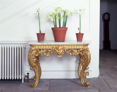 Consolle di Giorgio I (legno dorato) da English School