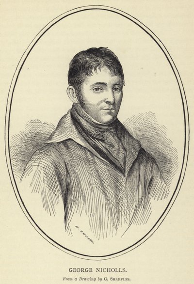 George Nicholls, da un disegno di G Sharples da English School