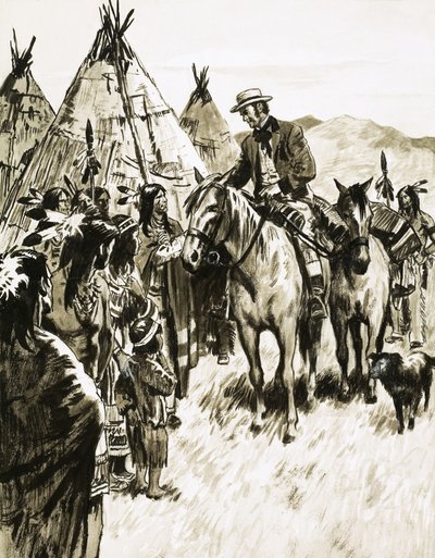 George Peabody ebbe il coraggio di cavalcare tra gli indiani da English School