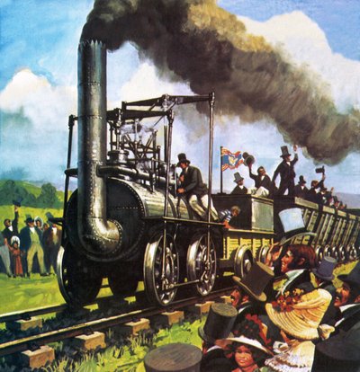 La locomotiva di successo di George Stephenson da English School