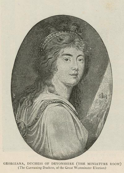 Georgiana, Duchessa di Devonshire da English School