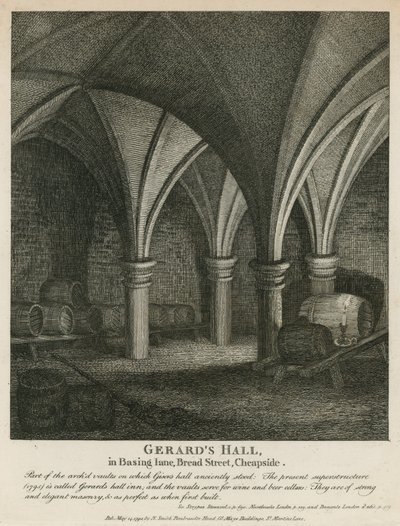 Gerards Hall in Basing Lane, Bread Street, Cheapside da English School