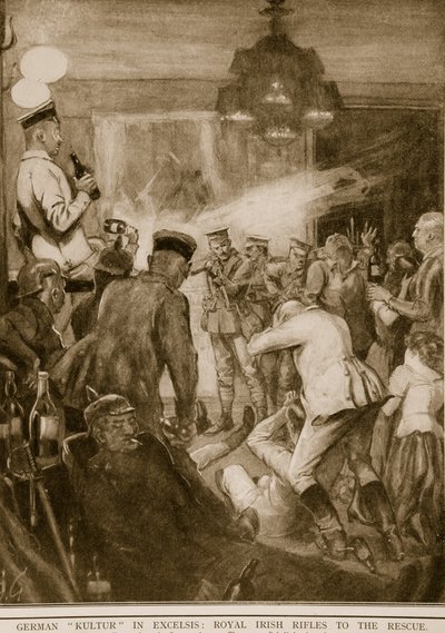 La cultura tedesca in excelsis: i Royal Irish Rifles al salvataggio, 1914-19 da English School