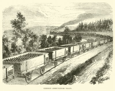 Treno di munizioni tedesco, settembre 1870 da English School