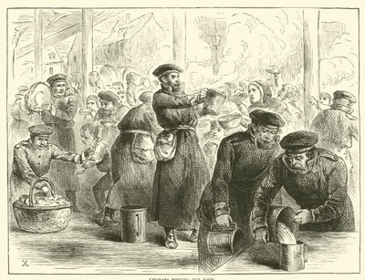 I tedeschi distribuiscono cibo, gennaio 1871 da English School
