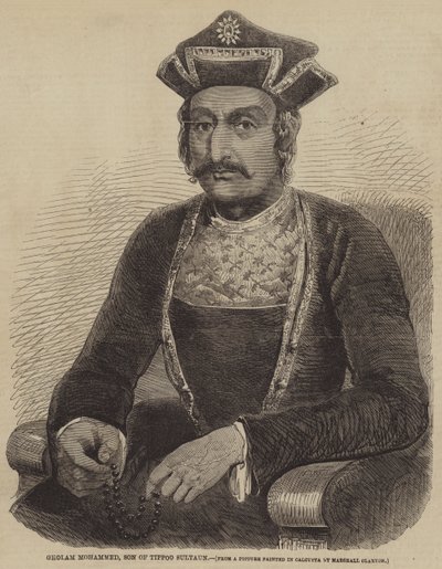 Gholam Mohammed, figlio di Tippoo Sultaun (incisione) da English School