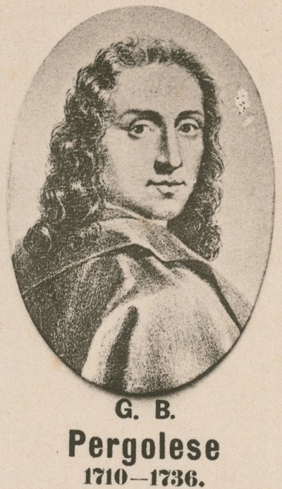 Giovanni Battista Pergolesi (incisione) da English School