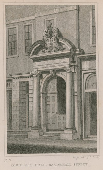 Girdlers Hall, Basinghall Street, Londra da English School