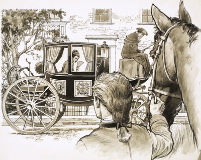 Ragazza in carrozza da English School