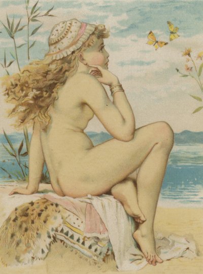 Ragazza che guarda il mare da English School