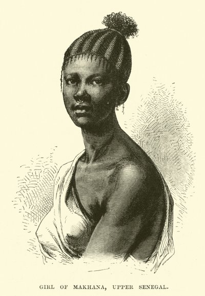 Ragazza di Makhana, Alto Senegal da English School