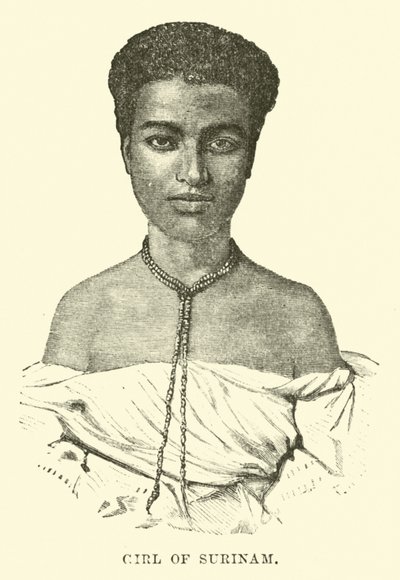 Ragazza del Suriname da English School