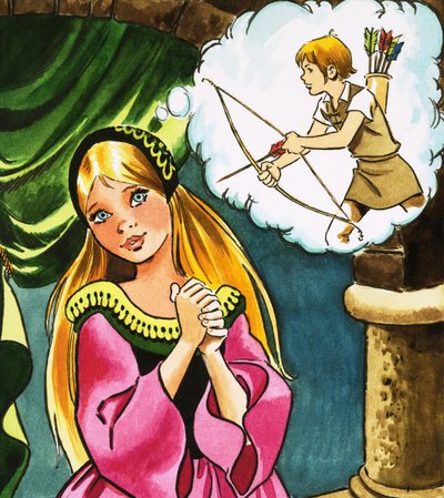 Ragazza con Cupido da English School