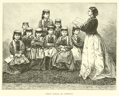Scuola femminile a Cettigne da English School