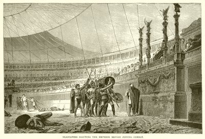 Gladiatori che salutano l