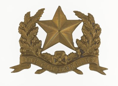 Distintivo di Glengarry, c.1874-81 (ottone) da English School