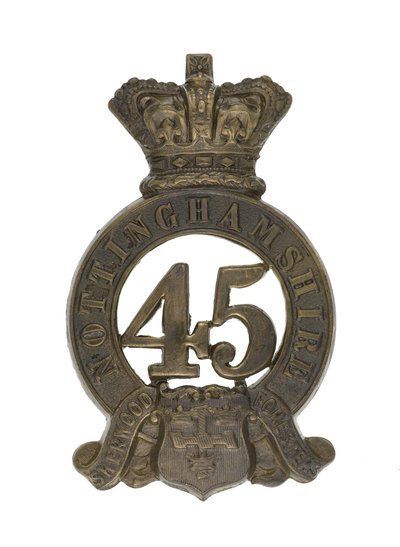 Distintivo di Glengarry, c.1874-81 (metallo dorato) da English School