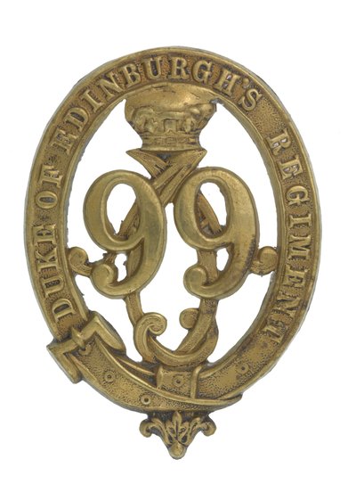 Distintivo di Glengarry, c.1875-81 (ottone) da English School
