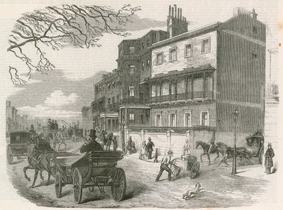 Gloucester House, Piccadilly, Londra, la residenza della defunta Duchessa di Gloucester da English School