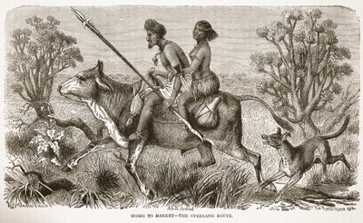 Andare al mercato - la via terrestre, illustrazione da L