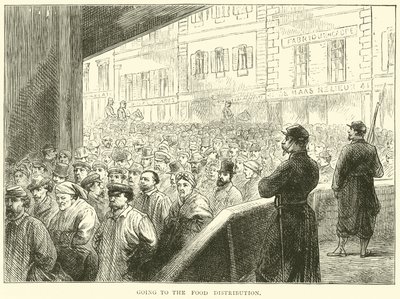 Andando alla distribuzione del cibo, marzo 1871 da English School
