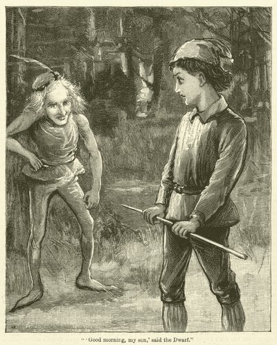 "Buongiorno, figlio mio," disse il nano da English School