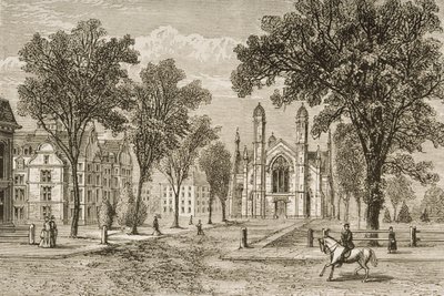 Gore Hall, Università di Harvard c.1870, da 