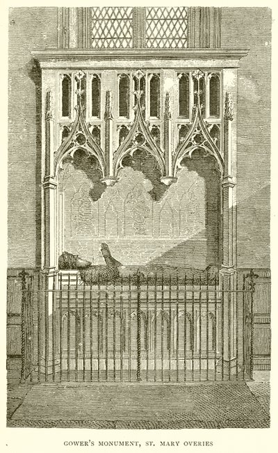 Monumento di Gower, St. Mary Overies da English School