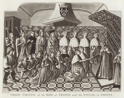 Gran consiglio del re di Francia e dei suoi zii ad Amiens da English School