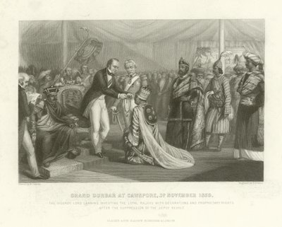 Grande Durbar a Cawnpore, 3 novembre 1859 da English School