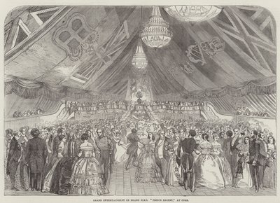 Grande intrattenimento a bordo della HMS "Prince Regent" a Cork da English School
