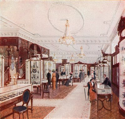 Grand salon del Palazzo dei Gioielli di Stewart Dawson in Regent Street da English School