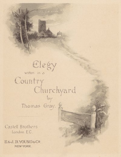 Elegia di Gray: Pagina del Titolo da English School