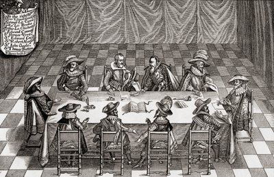 Consiglio di guerra della Gran Bretagna durante il regno di Giacomo I, da 