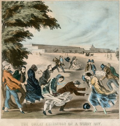 Grande Esposizione in un Giorno Ventoso, 1851 da English School