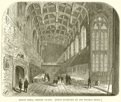 Grande Sala, Crosby Place (una volta occupata da Sir Thomas More) da English School
