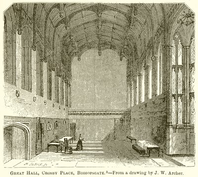 Grande Sala, Crosby Place, Bishopsgate da English School