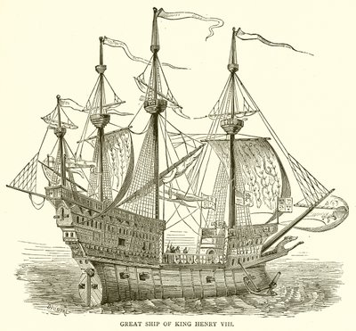 Grande nave di re Enrico VIII da English School