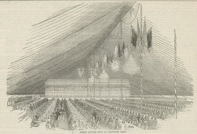 Grande tenda per la cena a Highbury Barn da English School