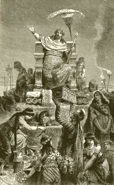 Decadenza Greca.--Creso sulla Pira Funebre da English School