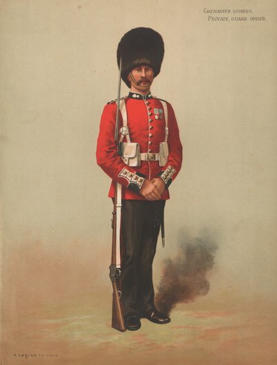Guardie Granatieri, Soldato, Ordine di Guardia da English School