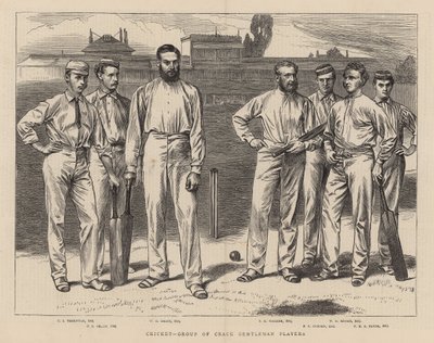 Gruppo di giocatori gentiluomini di spicco da English School
