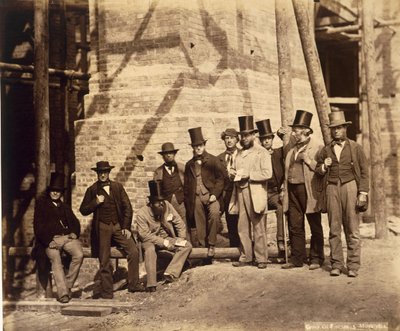 Gruppo di capisquadra, 1862 da English School